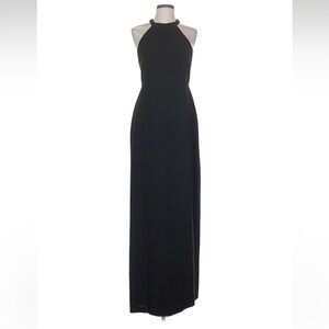 BCBGMaxAzria Black Halter Maxi Dress